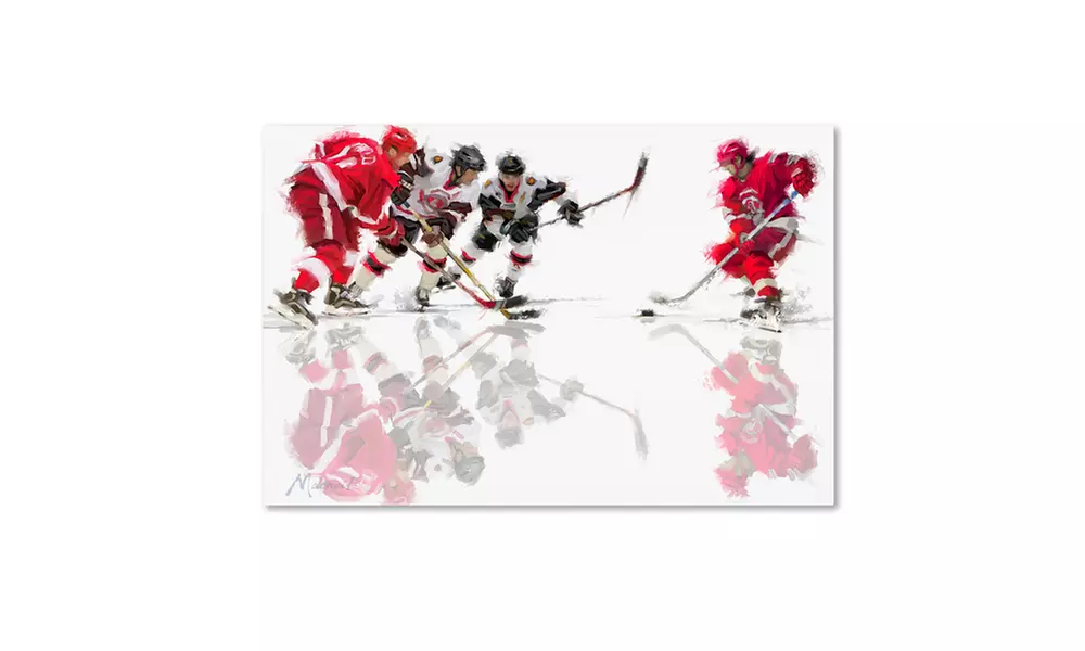 The Macneil Studio 'Ice Hockey' Canvas Art - Primary Image