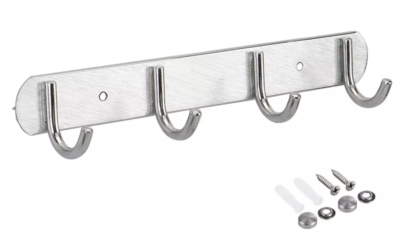 Wall Mounted Heavy Duty Coat Hooks Hat Key Holder Rack for Entryway Bathroom