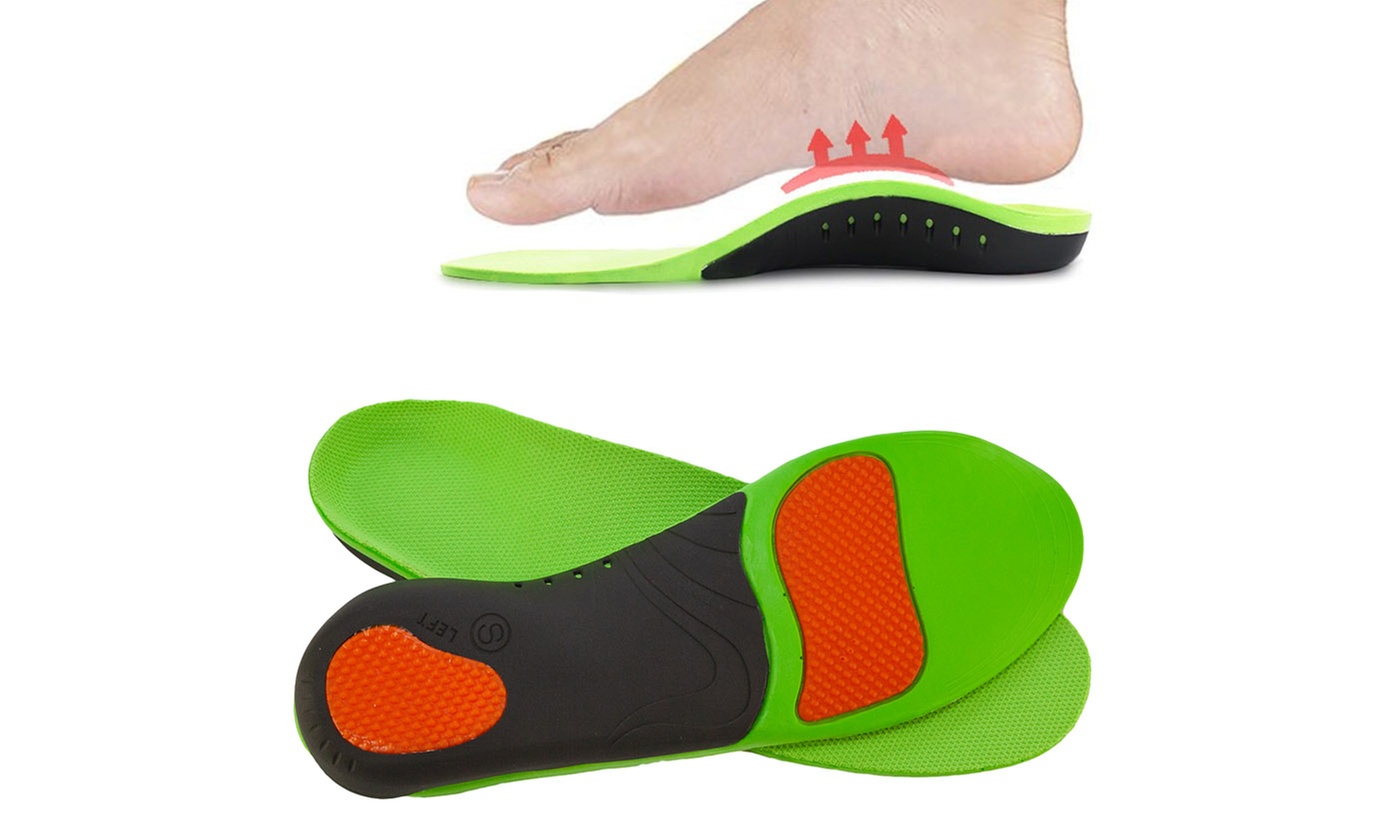 High Arch Heel Support Plantar Flat Feet Orthotic Insoles Inserts Pad