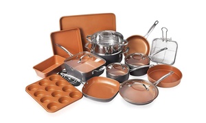 Gotham Steel Nonstick Ti-Cerama Cookware and Bakeware Set (20-Piece)