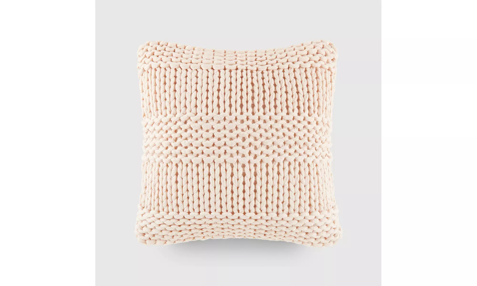 iEnjoy Home Cozy Chunky Knit Acrylic Decor Throw Pillow