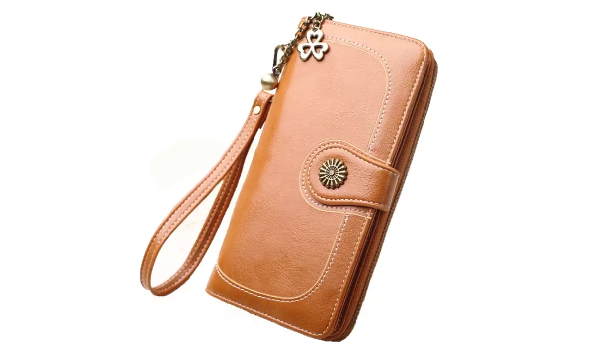 Women's Wallet Bifold Wristlet Clutch Ladies Purse Card Holder Organizer - Primary Image