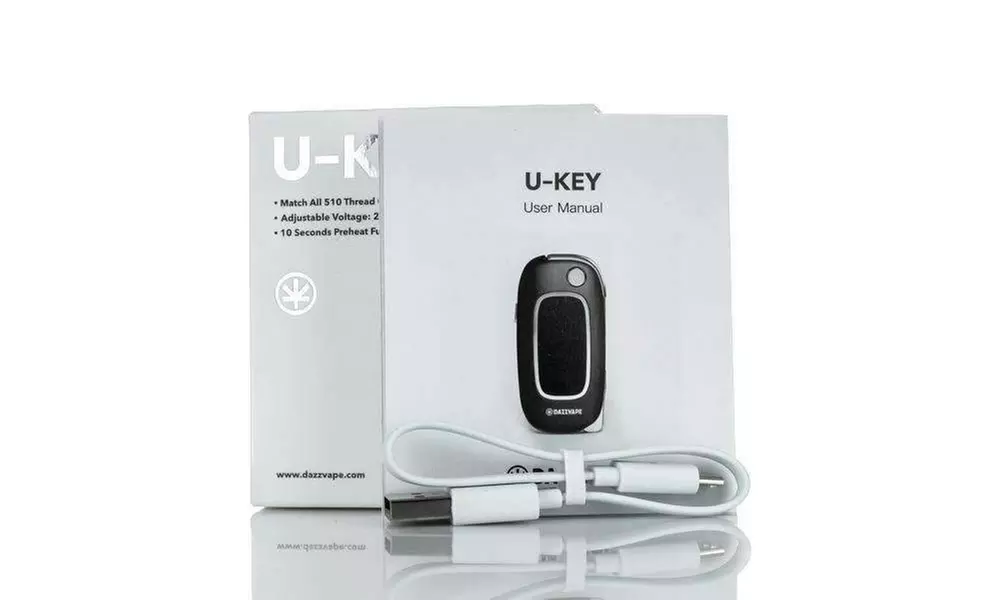 uKey 510 Thread Flip Vaporizer Battery for Oil & CBD Vape Cartridges by DazzVape - Second Medium