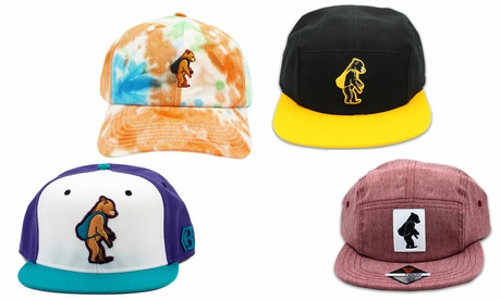 Grizzly Bear Snapback Hat - Multiple Options Snapback Red/Yellow