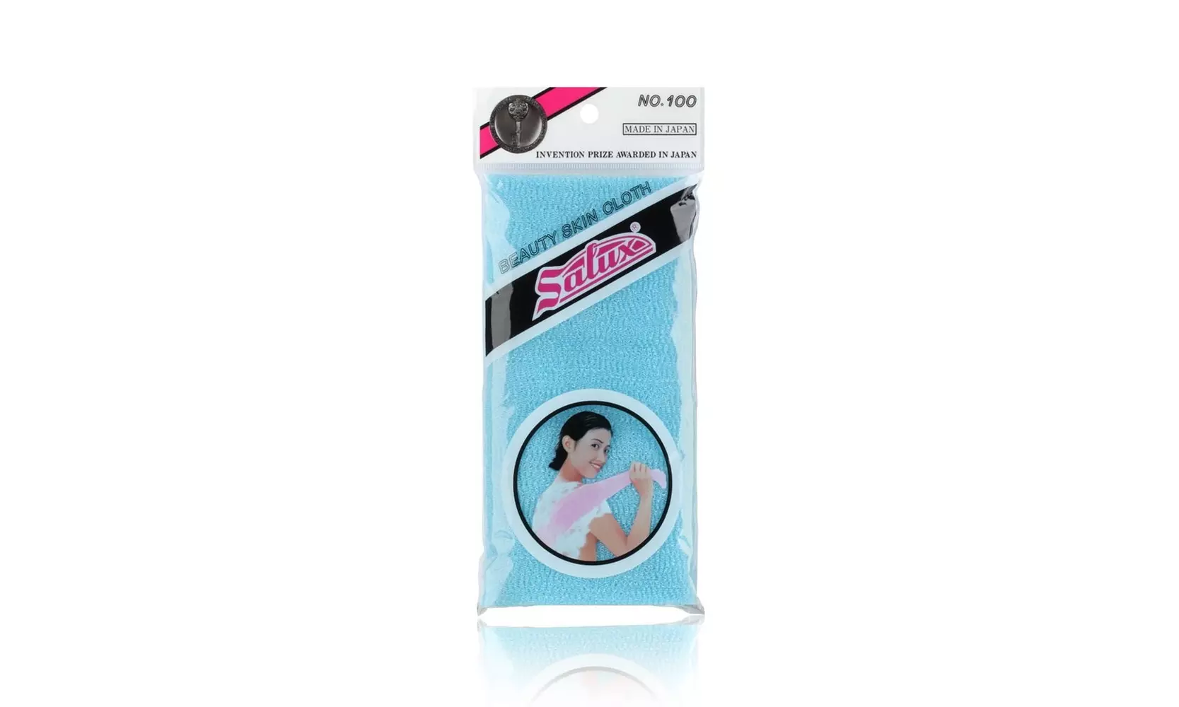 SALUX Nylon Japanese Beauty Skin Bath Wash Cloth/Towel - Blue - Primary Image