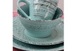 Elama Ocean Breeze 16-Piece Dinnerware Set, Turquoise - Second Medium