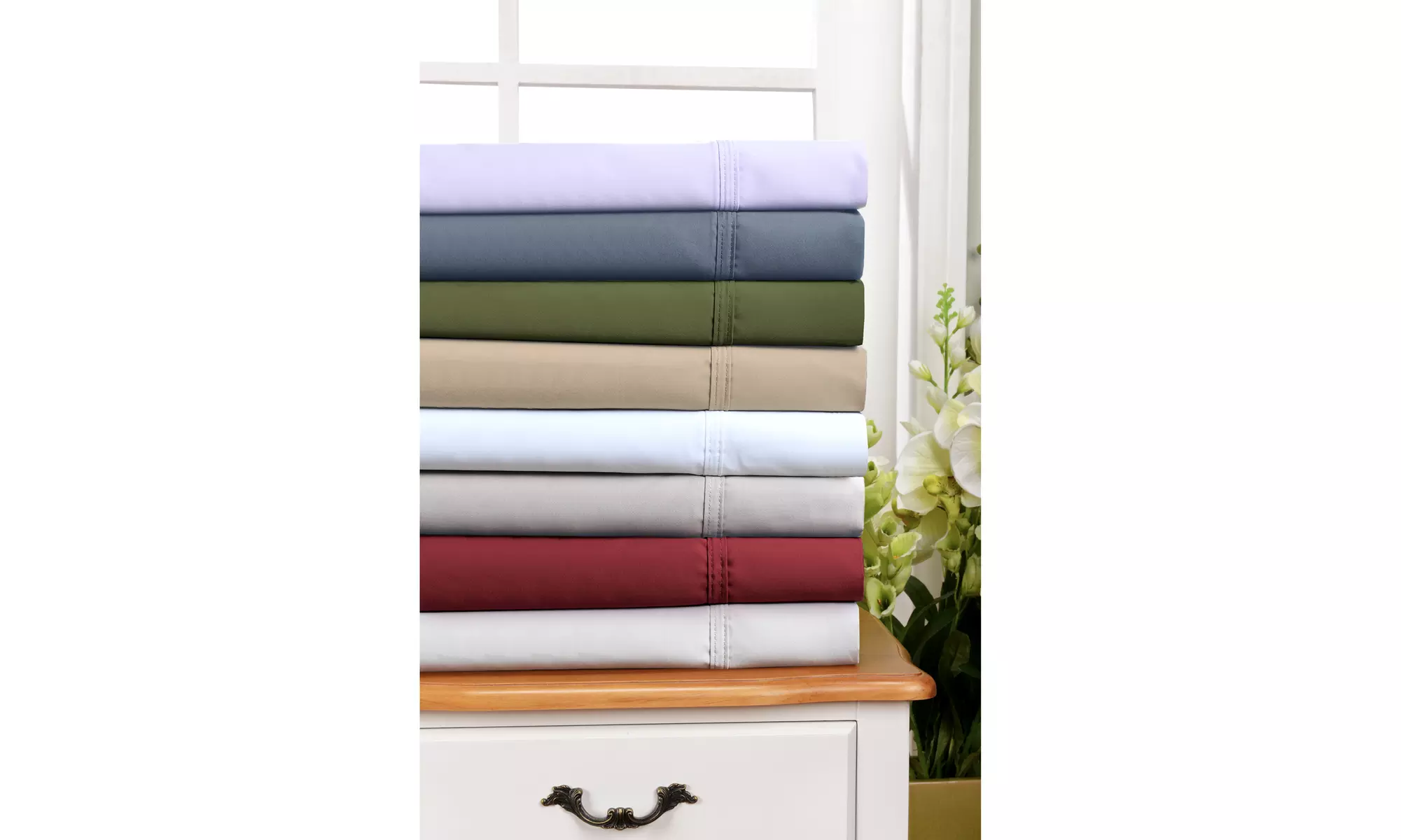 Superior 6-Piece Solid 800 Thread Count Long Staple Cotton Sheet Set - Primary Image