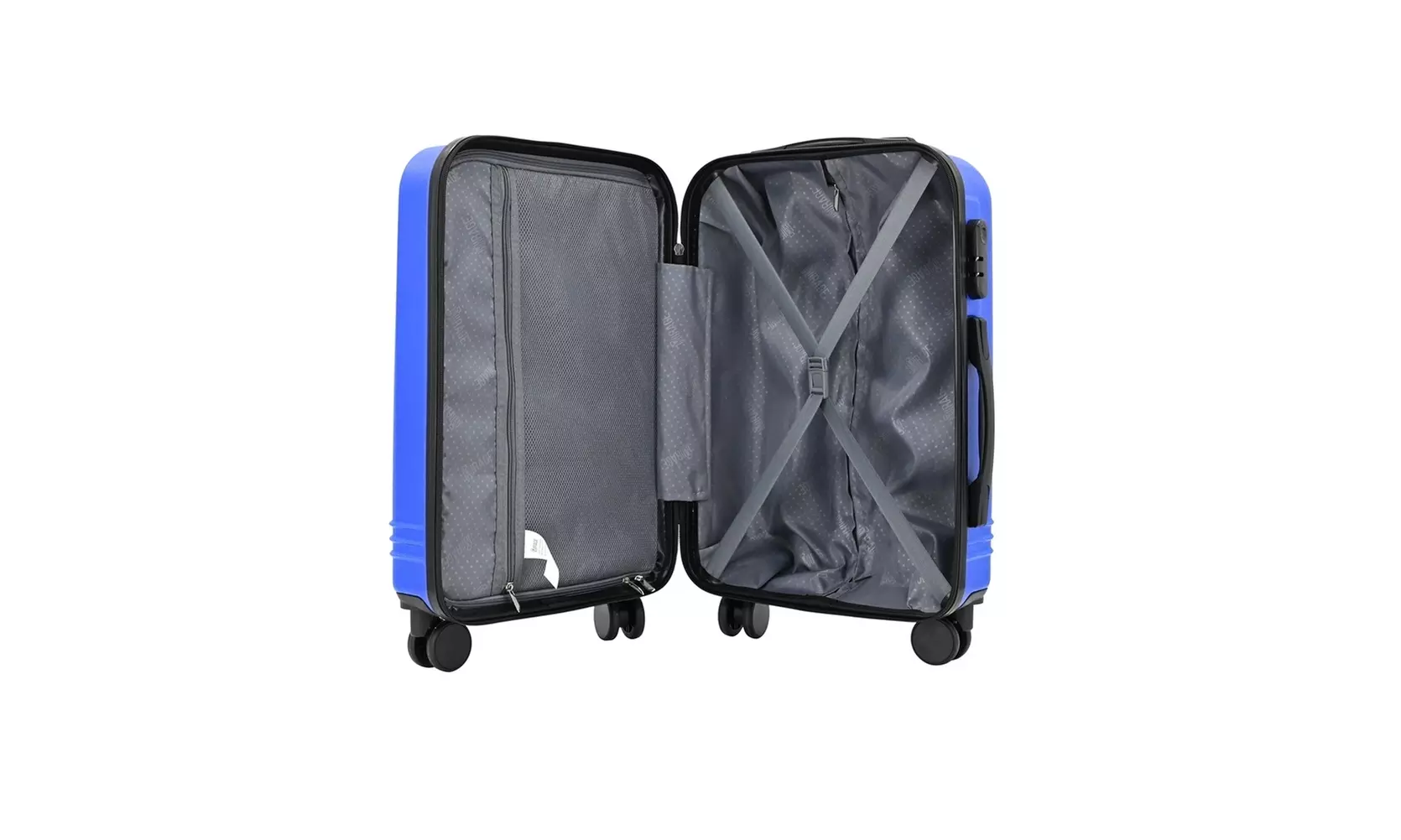 3-Piece Hardside Luggage Set with 360 Dual Spinner Wheels and Combo Lock
