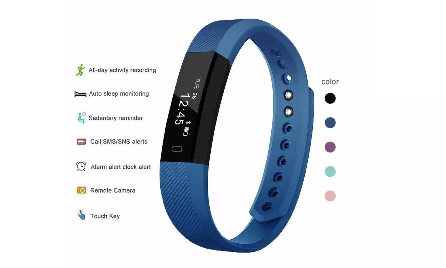 SmartFit Slim Activity Tracker And Monitor With FREE Extra Band - Primary Image