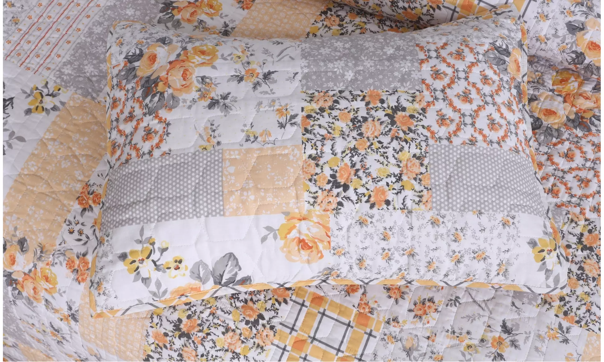 3 Piece Quilt Set Lightweight Bedspread with 2 Matching Pillow Shams Bedding Set