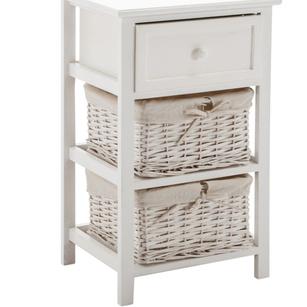 white wicker bedside cabinets