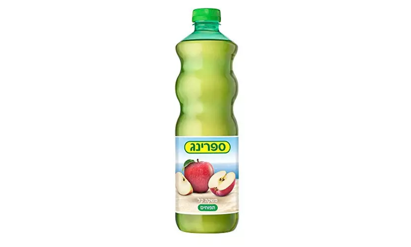 Spring 1.5L Kosher Parve Soft Drink Product of Israel Pack of 12 (Apple) - Primary Image