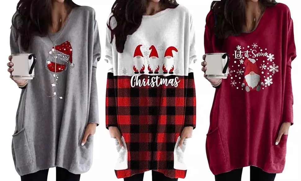 Leo Rosi Women's Holidays Christmas Tunic (S-XXL) - Primary Image