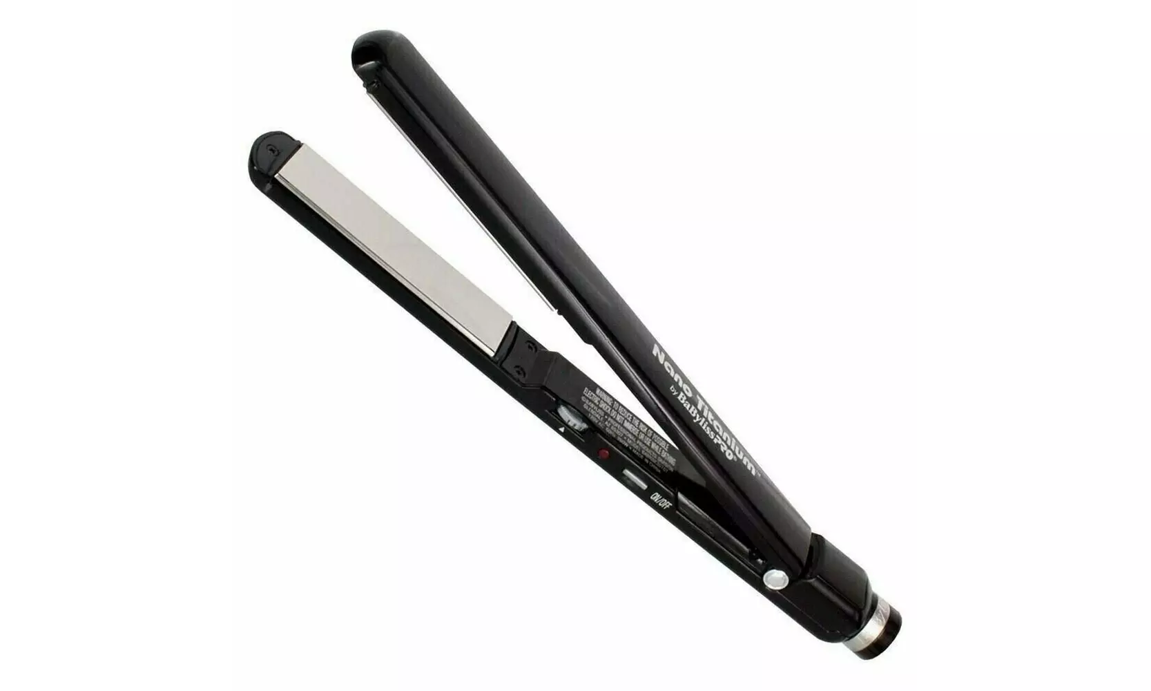 BaByliss Pro Nano Black 1" Titanium-Plated Ultra-Sleek Straightening Flat Iron - Primary Image