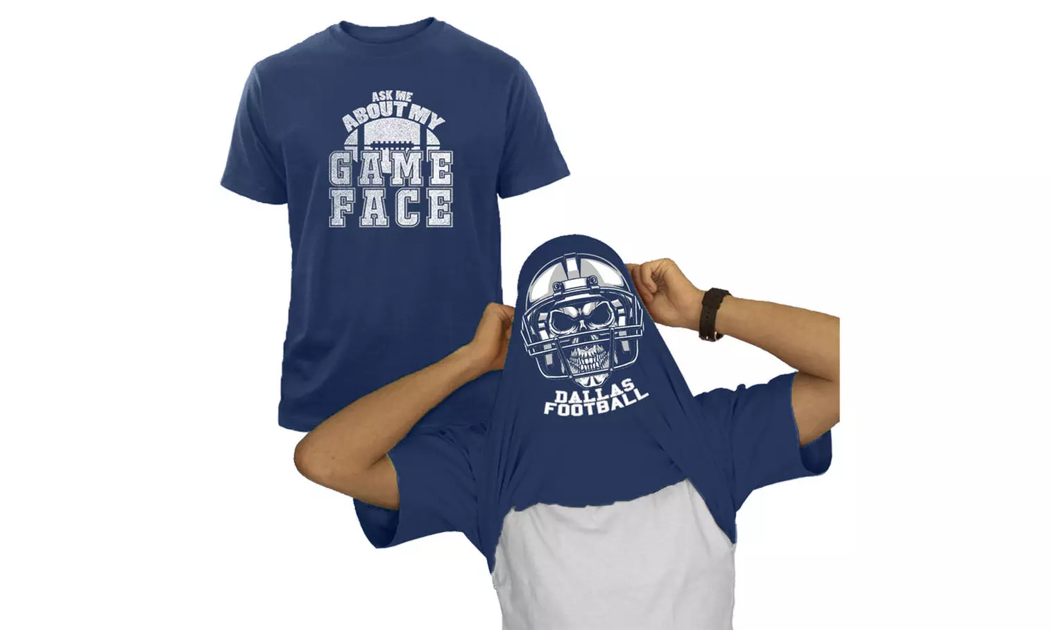 Men's Dallas Football Fan T-Shirts Collection (Extended Sizes Available)