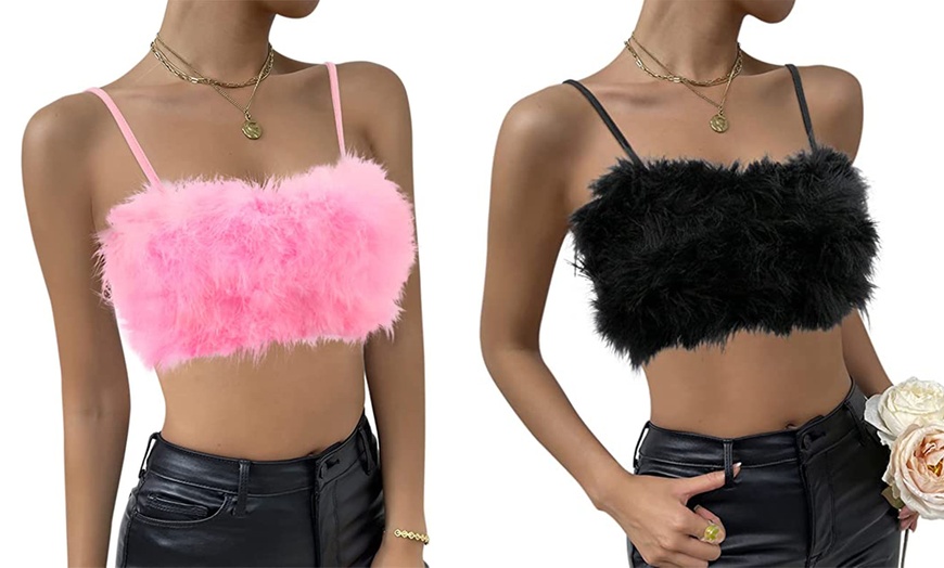 fur sleeveless top