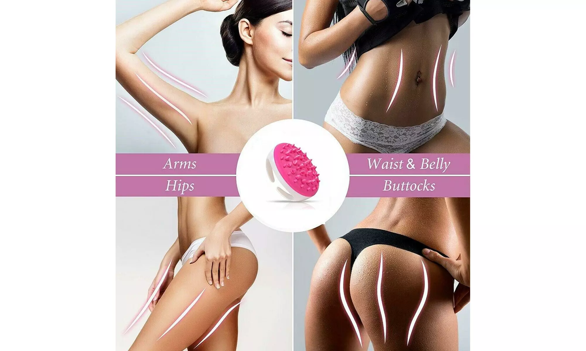 Massage Cream Hot Anti Cellulite Slimming Weight Loss Cream & Massage Brush