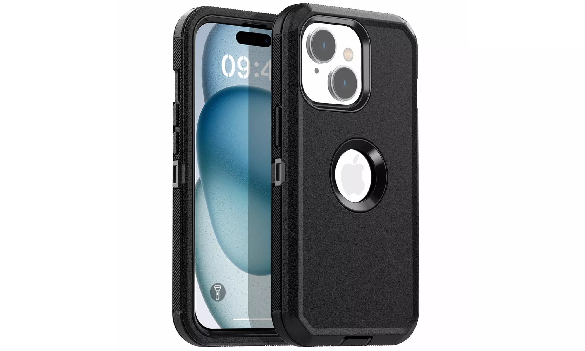 For iPhone 15 Pro Max/15 Case Shockproof Heavy Duty Rugged Cover Logo View