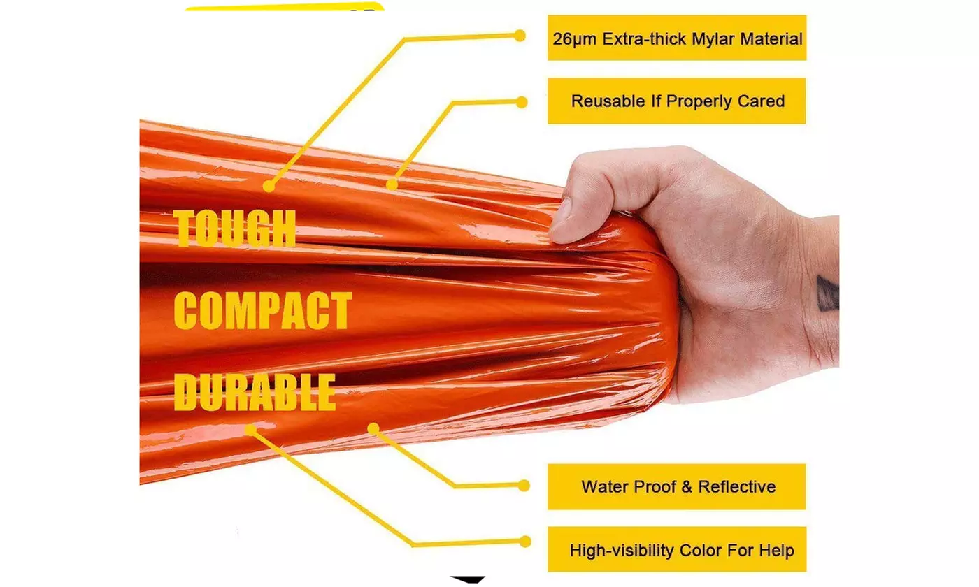 PE Emergency Sleeping Bag Thermal Waterproof Outdoor Survival Camping Bag