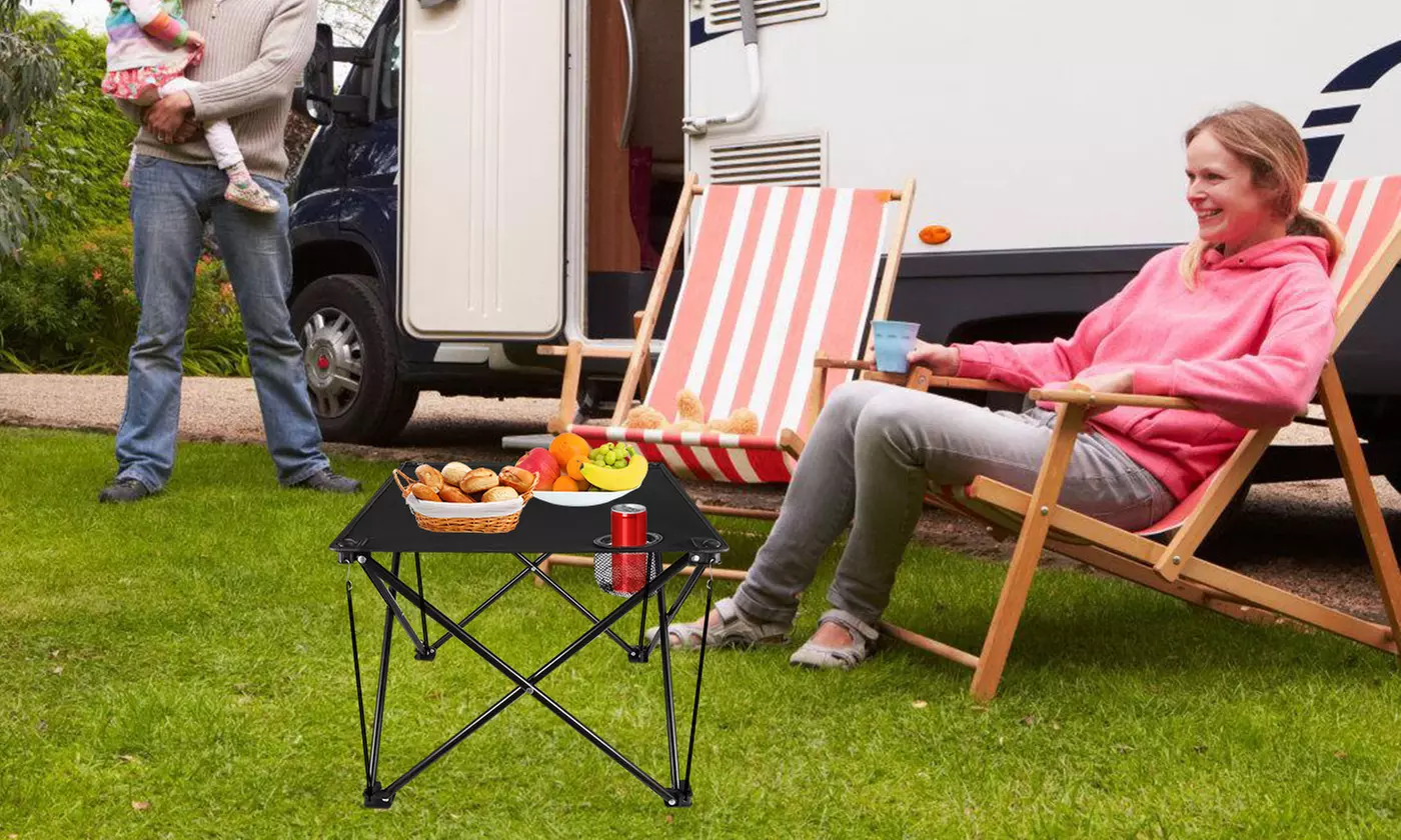 NewHome Foldable Camping Table Portable Beach Table 