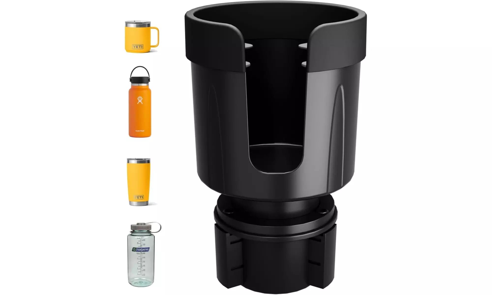 CiWiVOKi Car Cup Holder Expander with Adjustable Base - Fits YETI, Hydro Flask - Primary Image