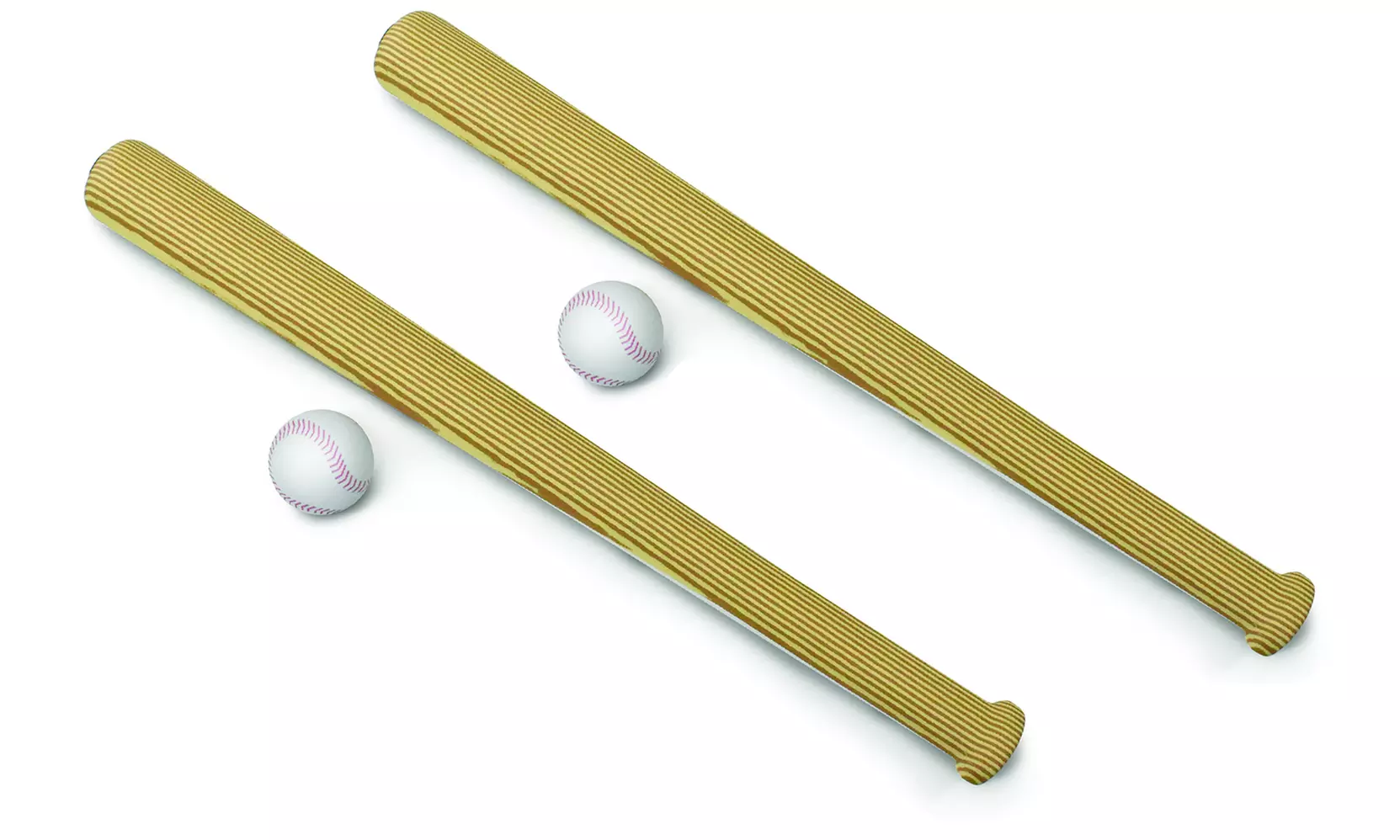 2-Pack Foam Bat-n-Ball Baseball Game Set - Second Medium