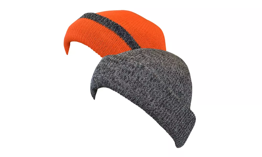 Reversible Knit and Fleece Visor Cap  - Second Medium