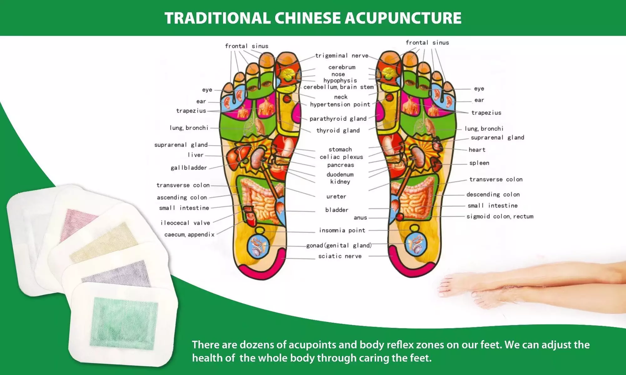 Ginger Foot Pads Detox Foot Patches Slimming Patches for Deep Cleasing