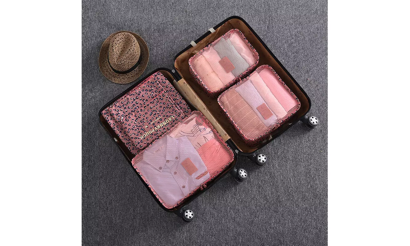 9Pcs Waterproof Clothes Storage Bags Packing Cube Travel Luggage Organizer Pouch