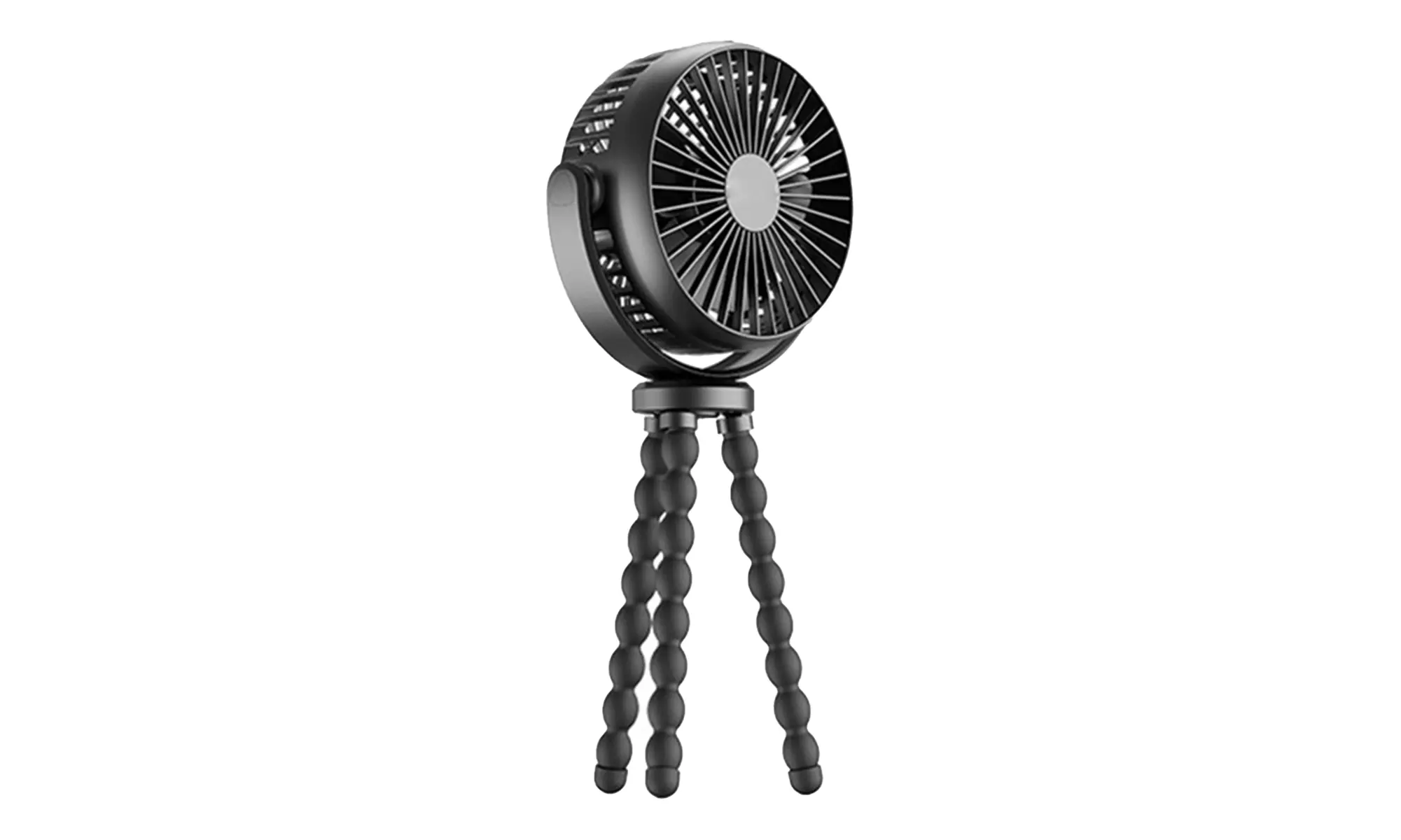 Handheld Stroller Fan Mini Portable Fan Flexible Tripod Clip Fan with 3 Speeds - Second Medium