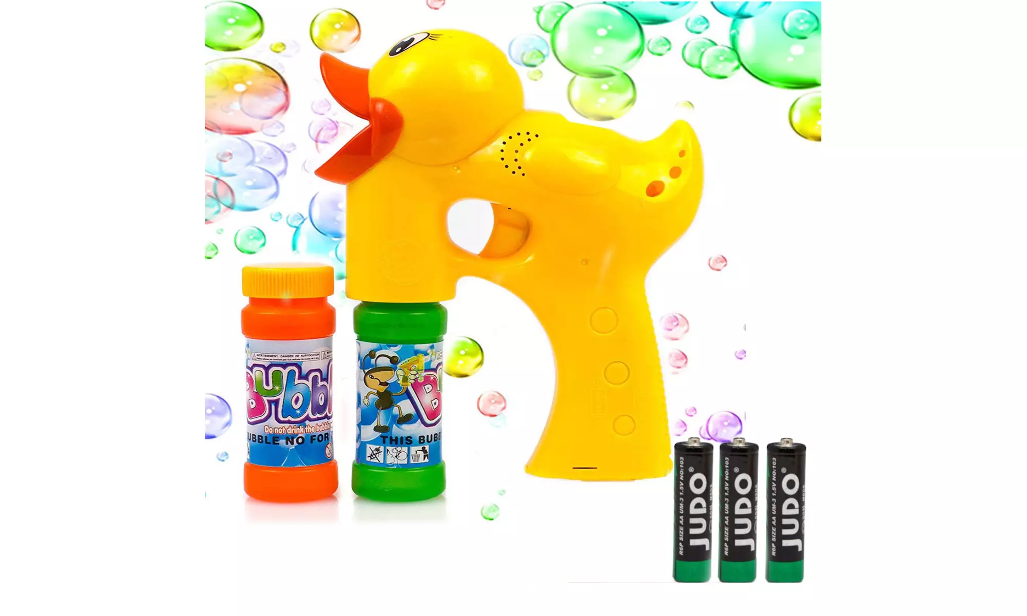 Duck Bubble Shooter Gun Toy - Lightweight Premium Quality Bubble Gun with Sound - Primary Image