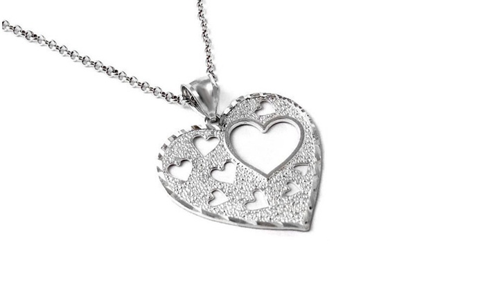 sterling silver heart necklace