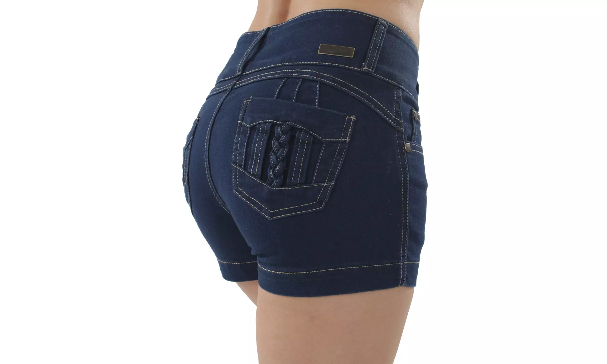 Butt Lift, Levanta Cola, Push Up, Mid Waist, Booty Short Shorts - Primary Image
