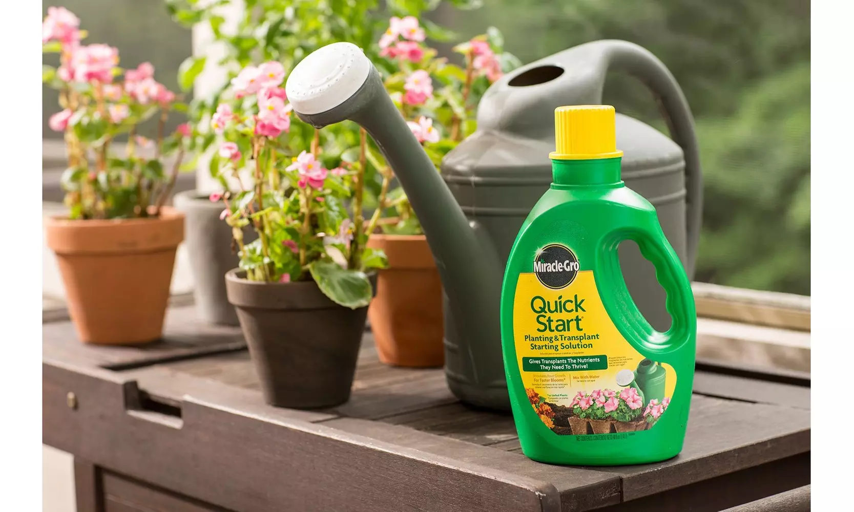 Miracle-Gro 1005562 Quick Start Planting & Transplant Starting Solution, 48 Oz - Primary Image