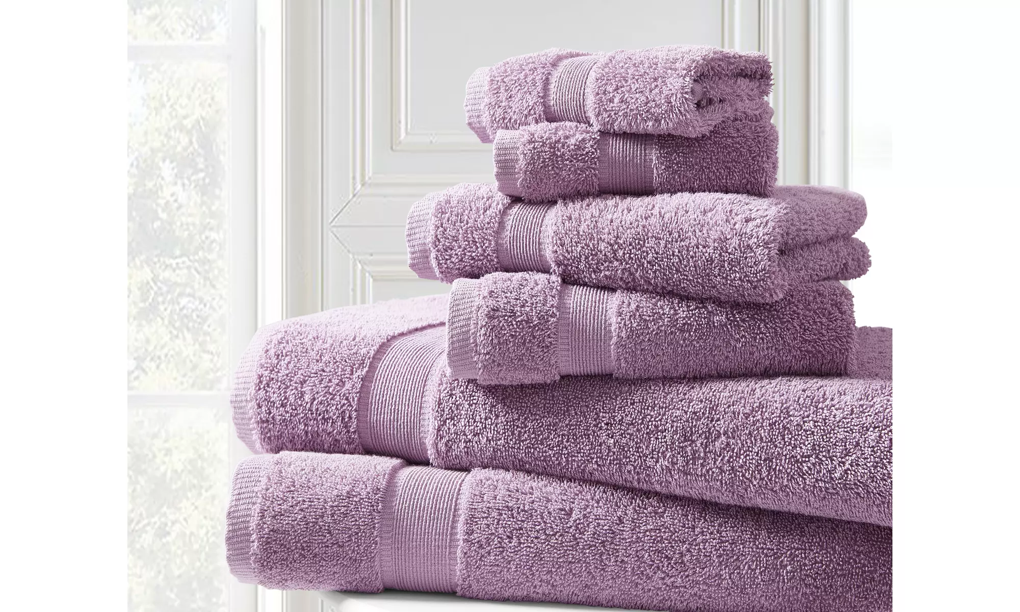100% Cotton OverSized Ring Spun Towel Set (6-Piece) - Primary Image