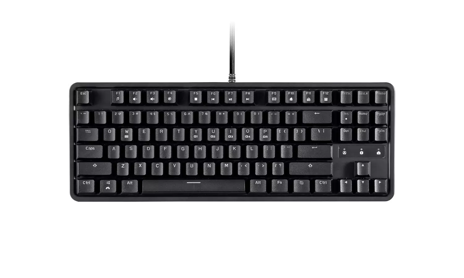 Workstream by Monoprice Brown Switch Tenkeyless Mechanical Keyboard, Black - Primary Image