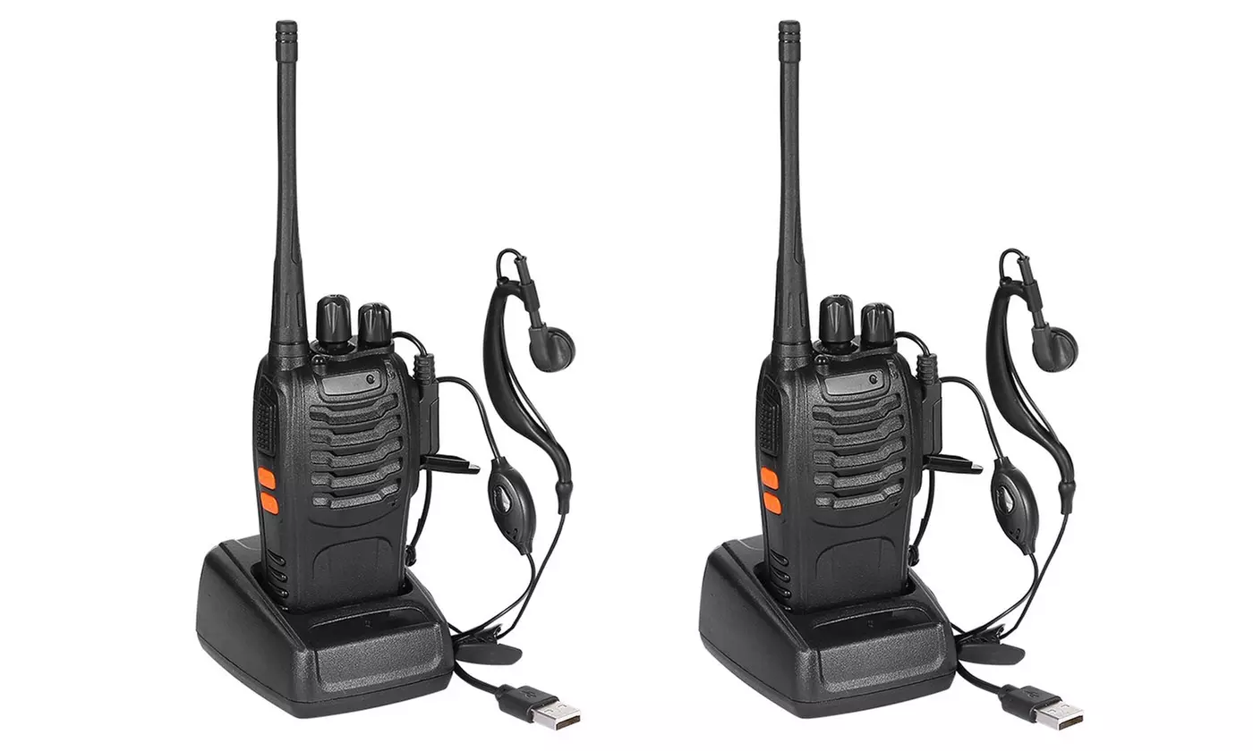 Baofeng BF-888S Long-Range 16-Channel Two-Way Walkie Talkies (2-Pack)