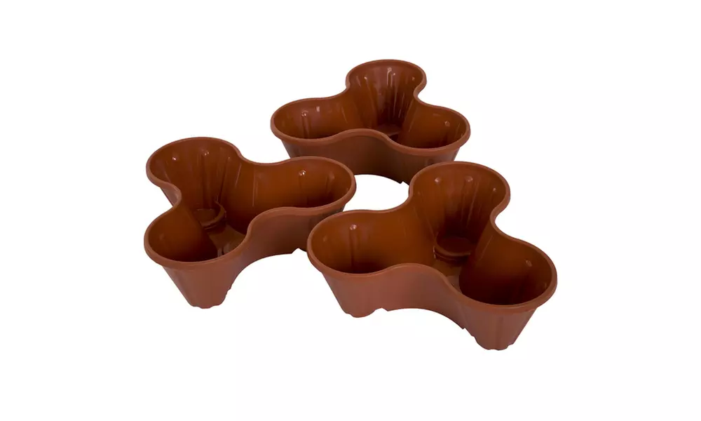 Pure Garden Stackable Planters (Set of 3) - Second Medium