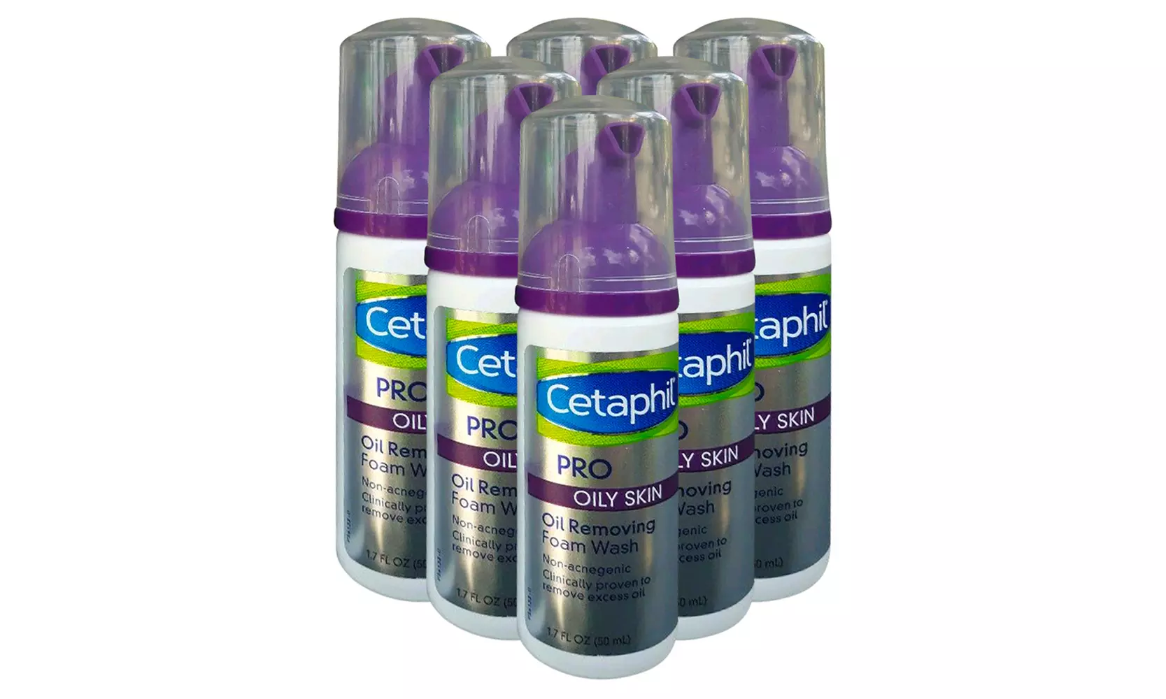 Cetaphil Pro Oil Removing Foam Wash, Travel Size 1.7 oz. (Pack of 6) - Primary Image