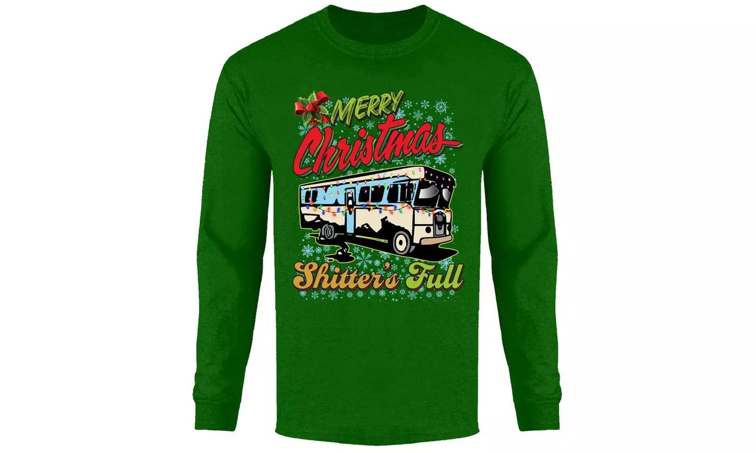 Men's Christmas Spirit Holiday Festive Long Sleeve Shirt (S-2XL)