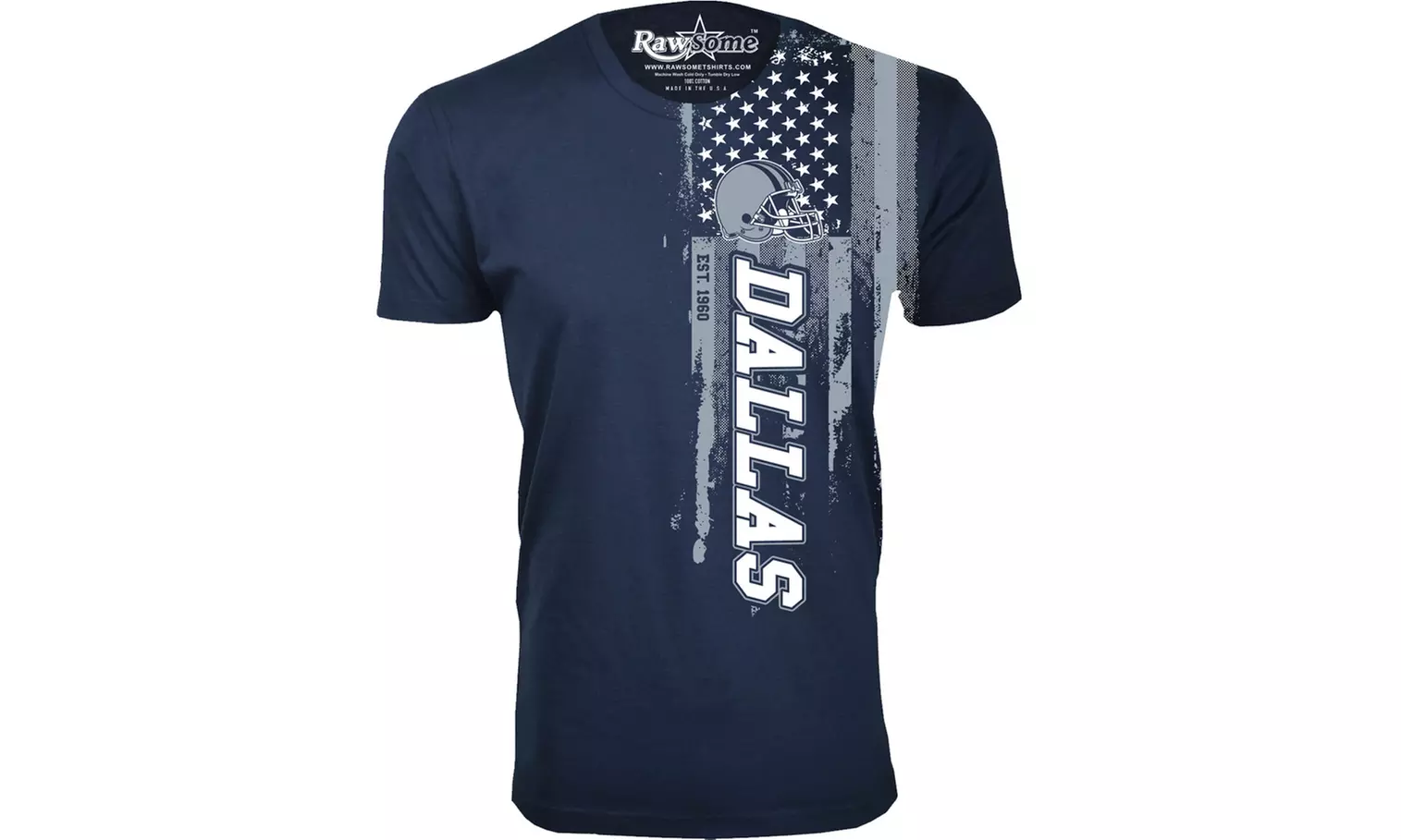 Men Football USA Flag T-Shirt (M-3XL)