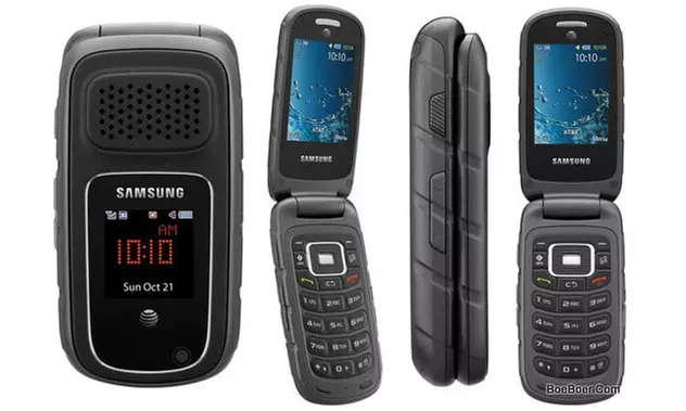 Samsung Rugby 3 A997 GSM Unlocked Rugged Flip Phone Refurbished, Gray - Primary Image
