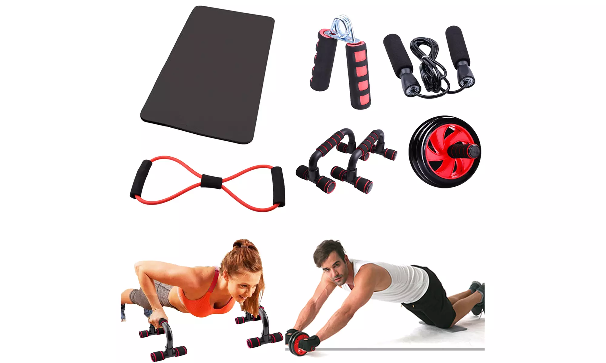 Zummy 6 Piece Premium Core / Abdominal Home Workout Set
