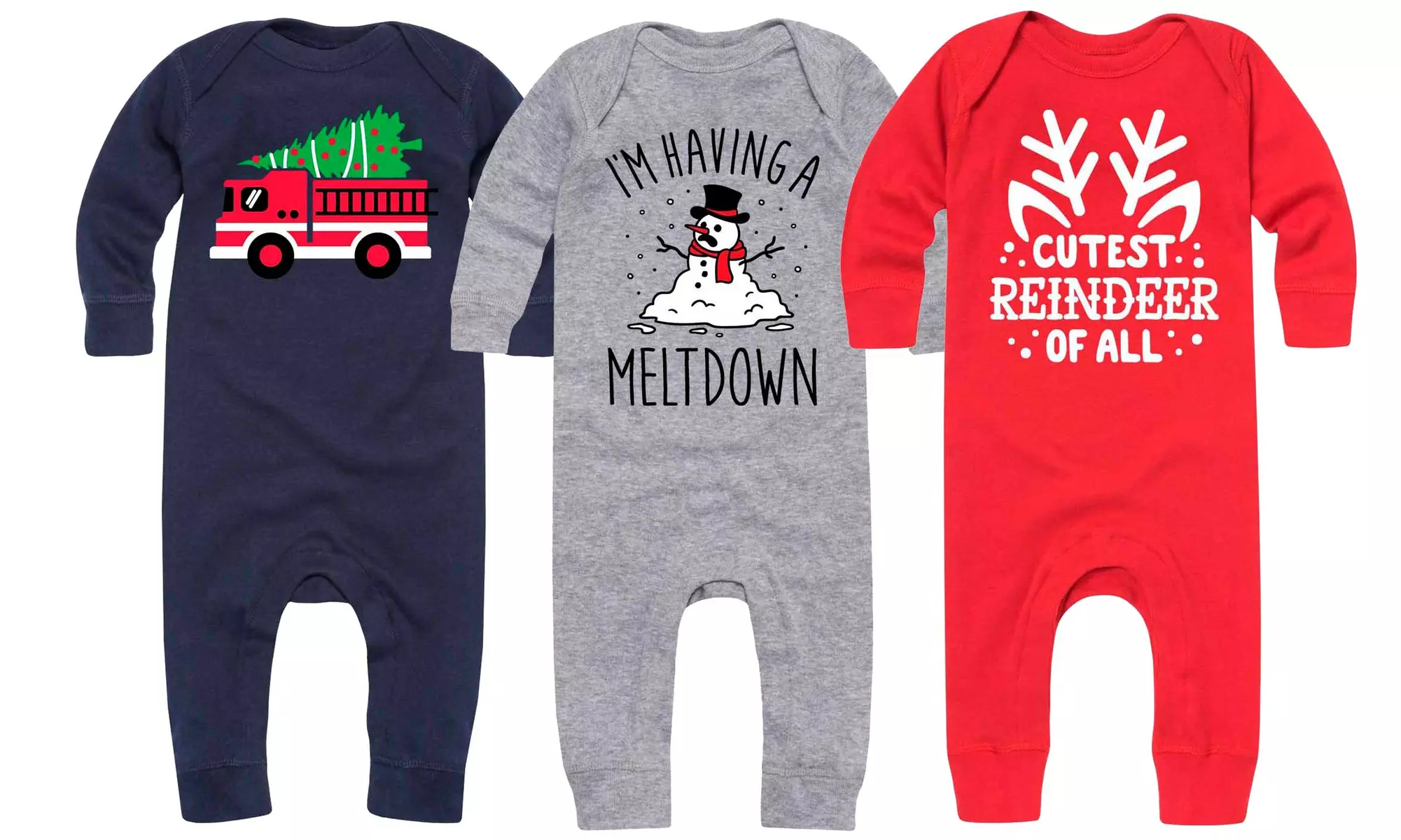 Instant Message: Infant Long Sleeve Christmas Bodysuit - Primary Image
