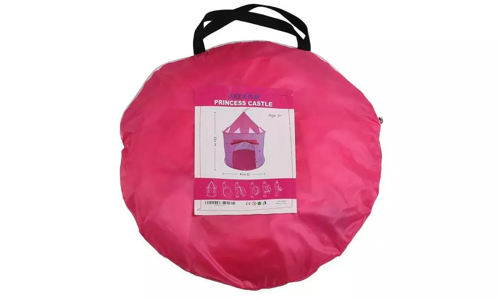 Click N' Play Girl's Princess Castle Play Tent, Pink - Second Medium