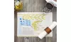 Laminated LP102 CPC 10 x 14 in. Greece Paper Placemat with Scalloped Edge - Case