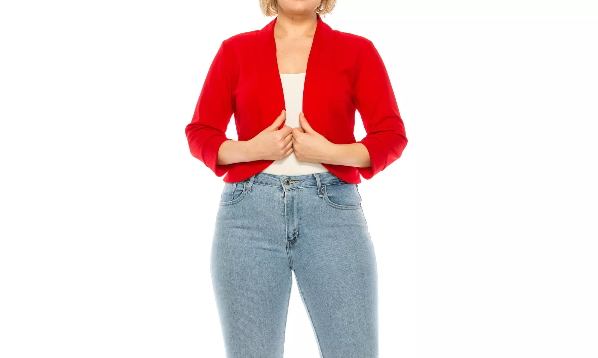 Women's Casual Plus Size Blazer Jacket