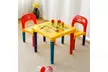 Costway Letter Kids Table&Chairs Play Set Toddler Child Toy Home Furniture - Second Medium