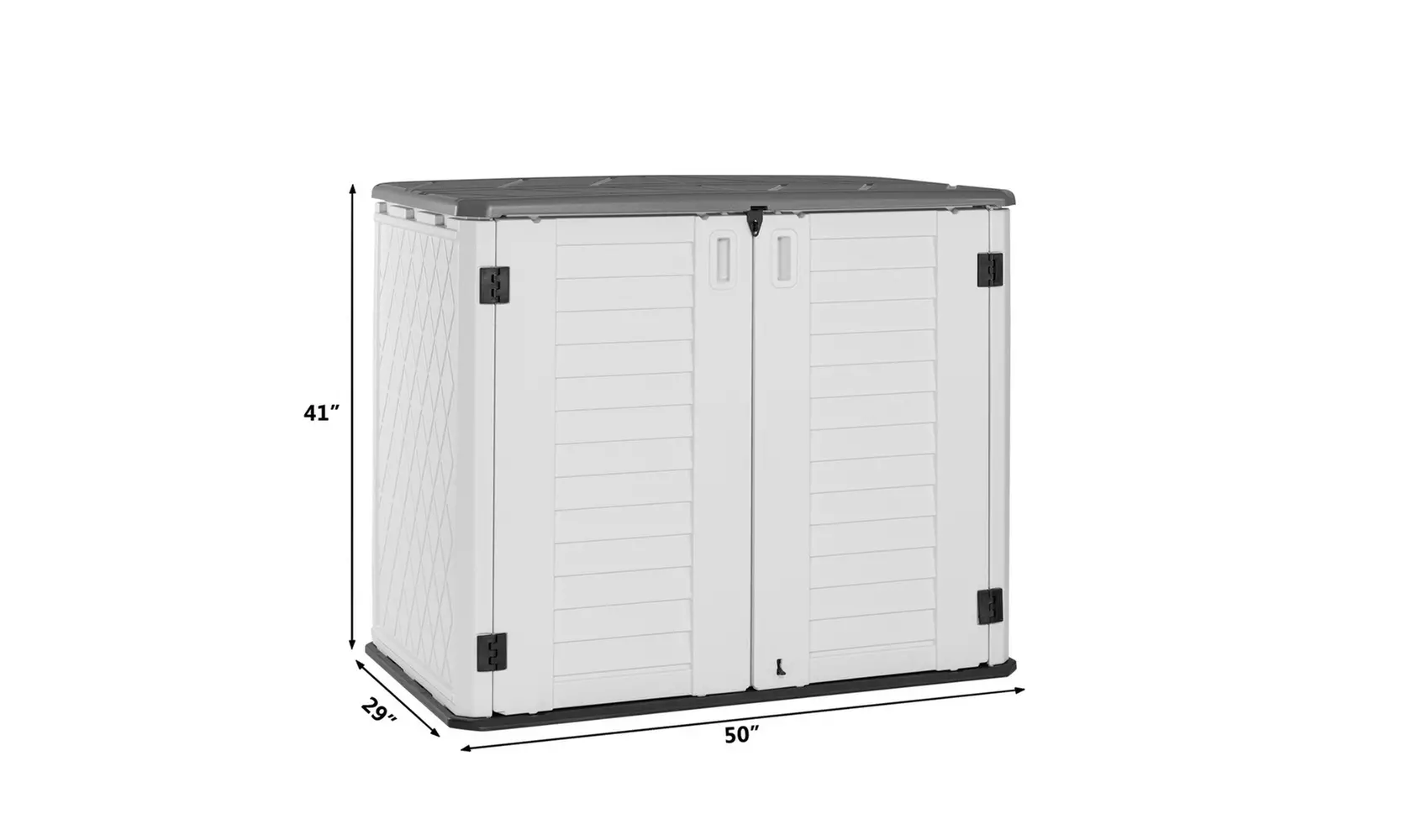 Outdoor Storage Deck Box Courtyard Storage Box White 250 Gallon - Second Medium