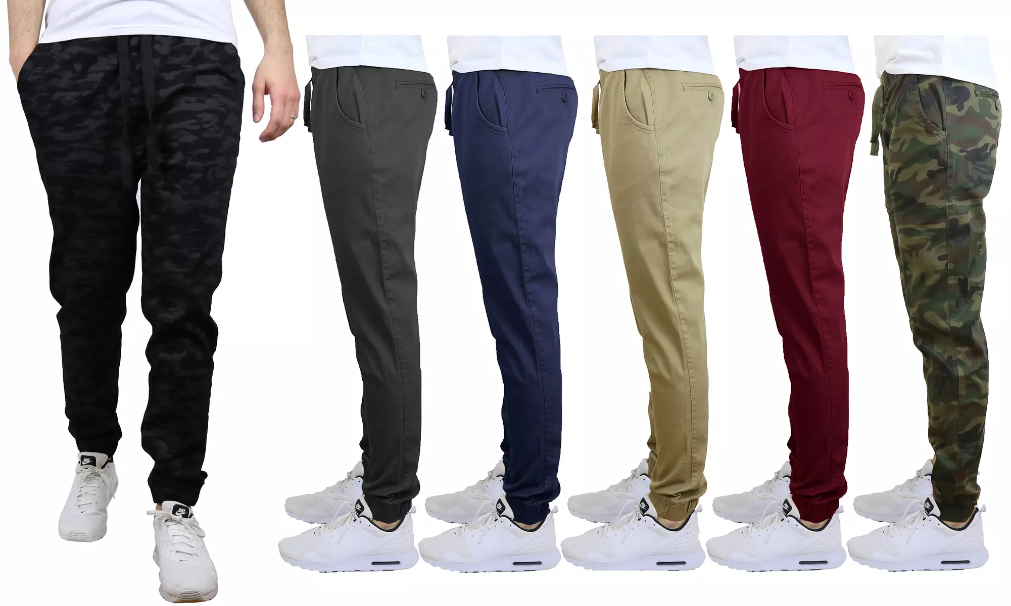 Men's Cotton Twill Joggers - Primary Image